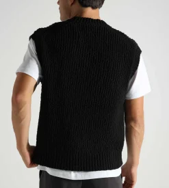 OLAF Knitted Vest Black