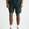 OLAF Linen Shorts Dark Green