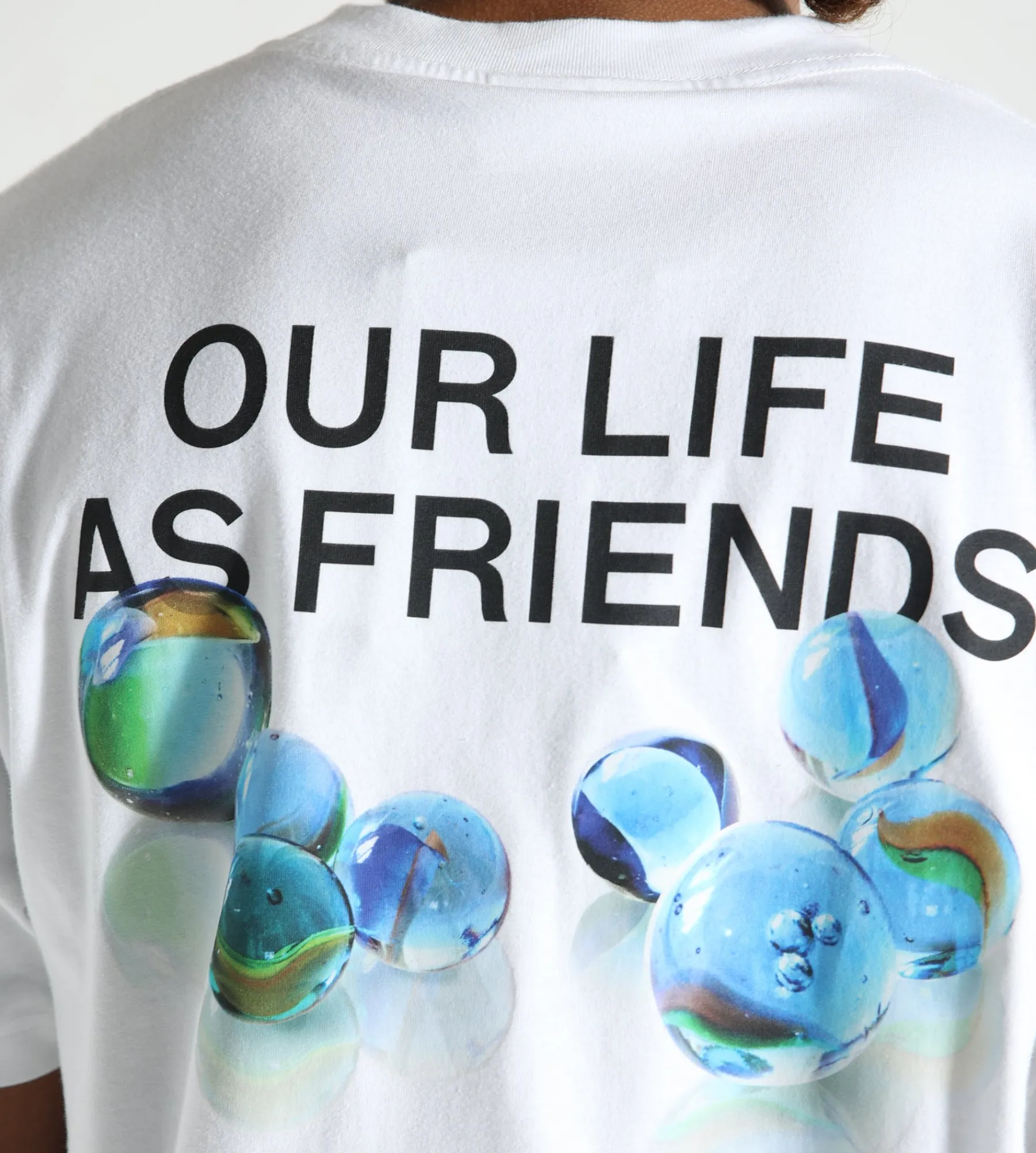 OLAF Marbles Tee Optical White