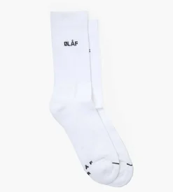 OLAF Mini Logo Socks White Black
