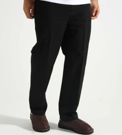 OLAF Pinstripe Slim Elasticated Trouser Black