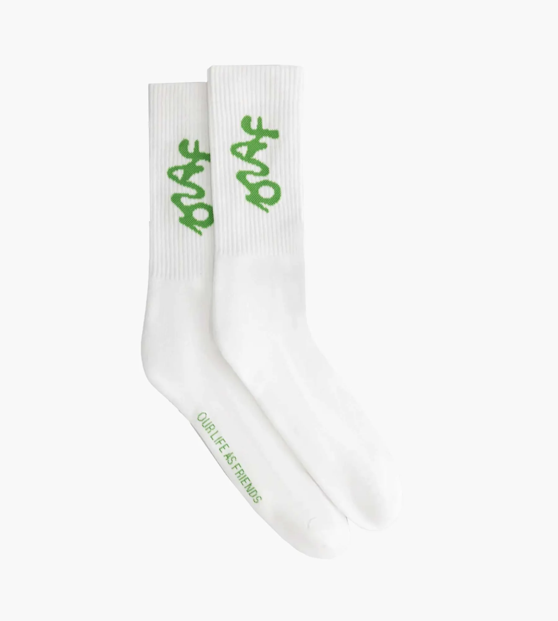 OLAF Signature Logo Socks Optical White