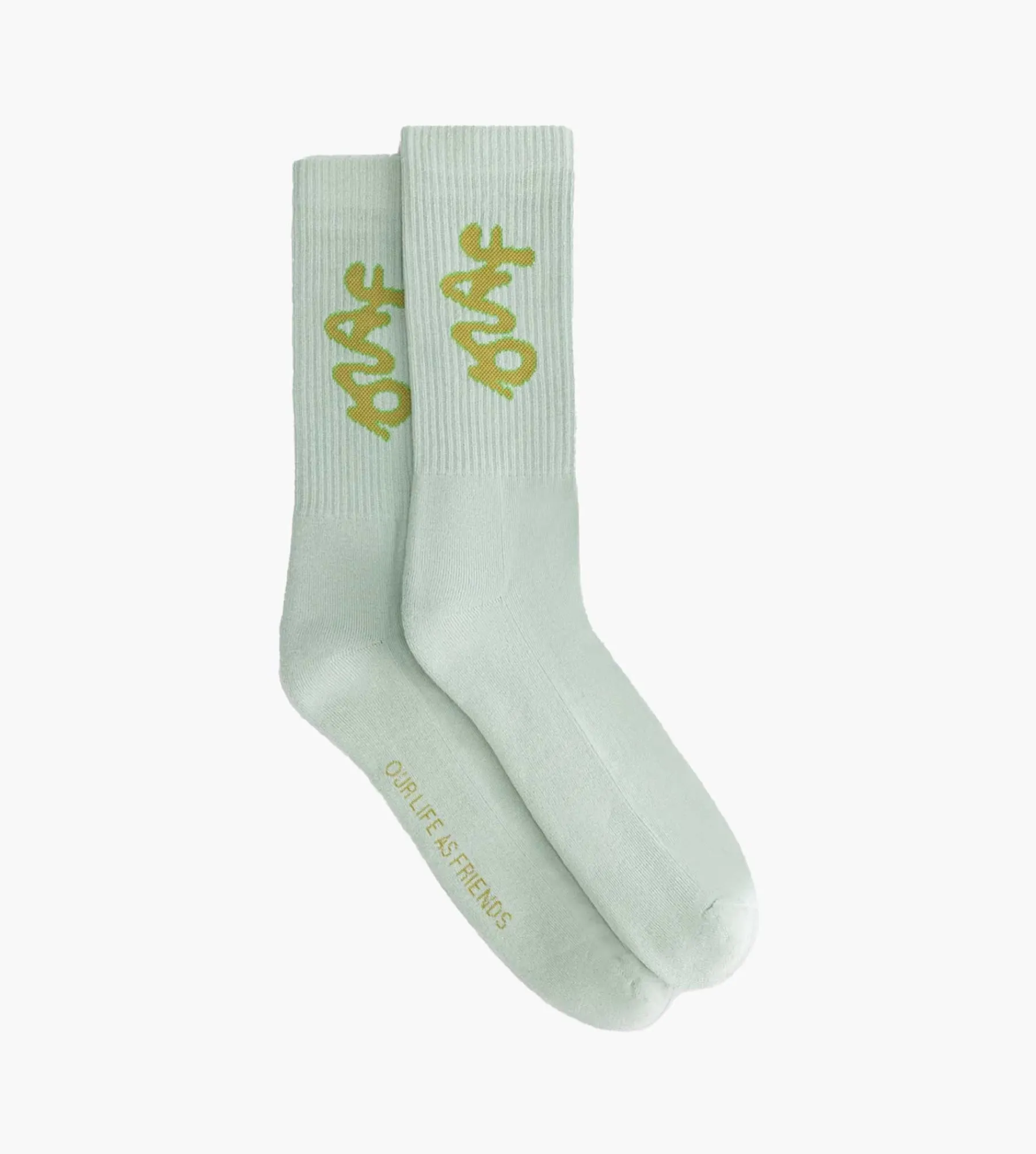 OLAF Signature Logo Socks Pale Green