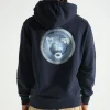 OLAF Spiral Face Hoodie Navy