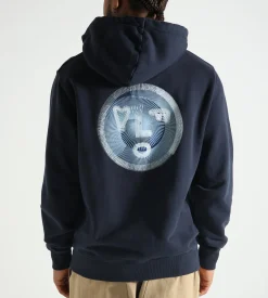OLAF Spiral Face Hoodie Navy
