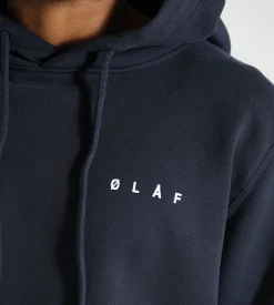 OLAF Spiral Face Hoodie Navy