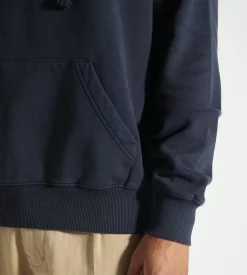 OLAF Spiral Face Hoodie Navy