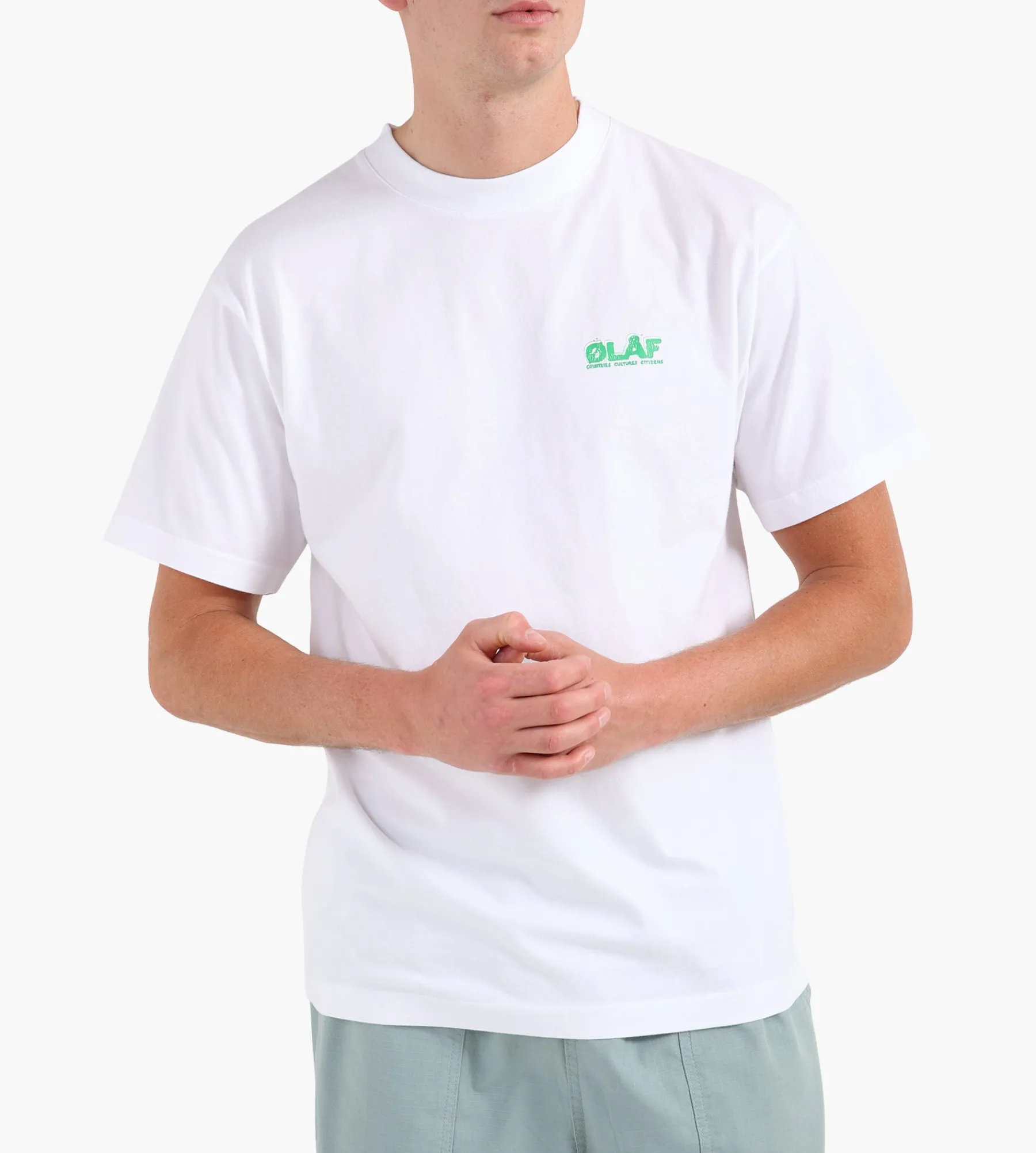 OLAF Spunge Logo Tee Optical White