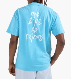 OLAF Tag Tee Cyan Blue