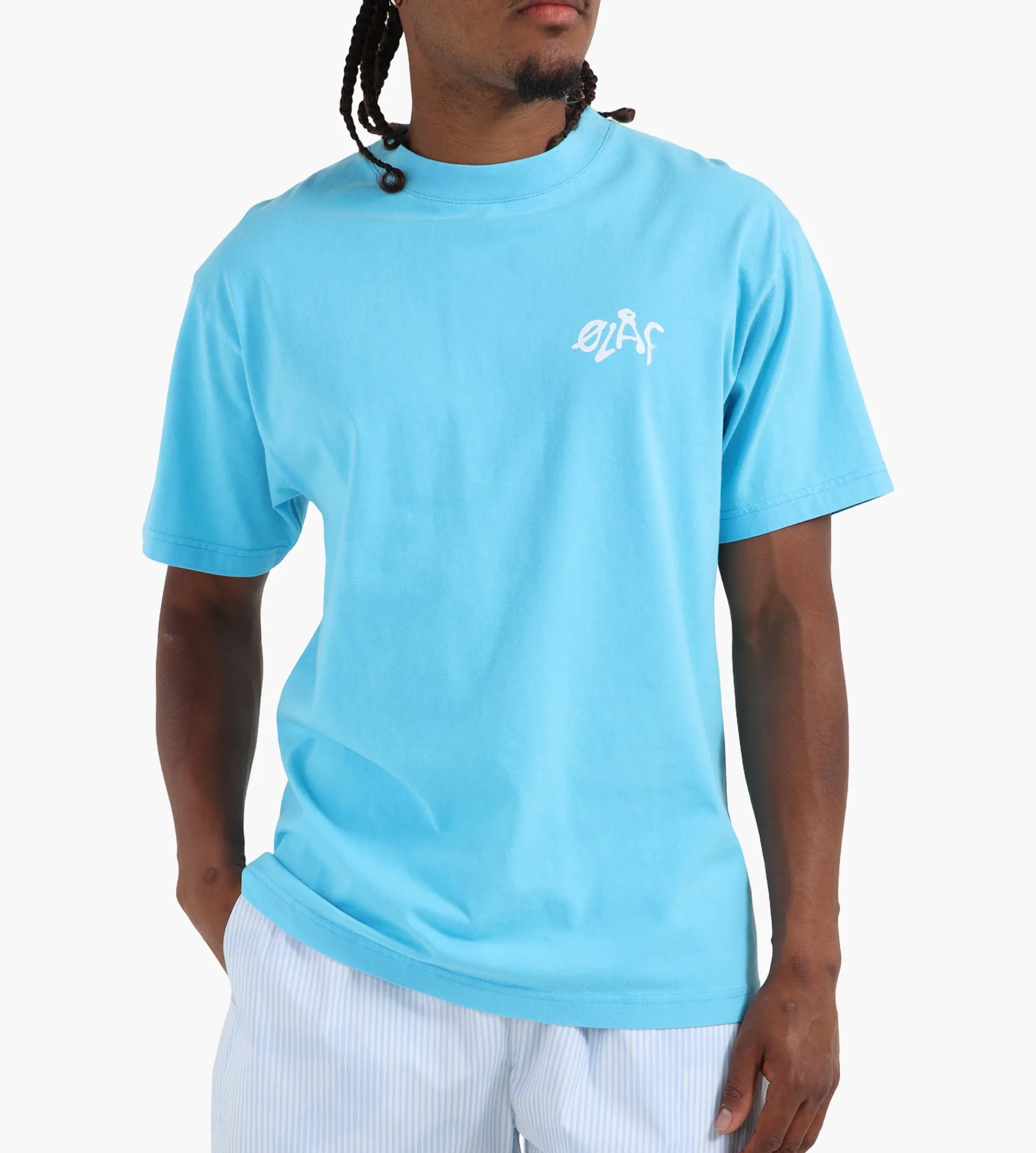 OLAF Tag Tee Cyan Blue