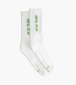OLAF Triple Italic Socks Optical White