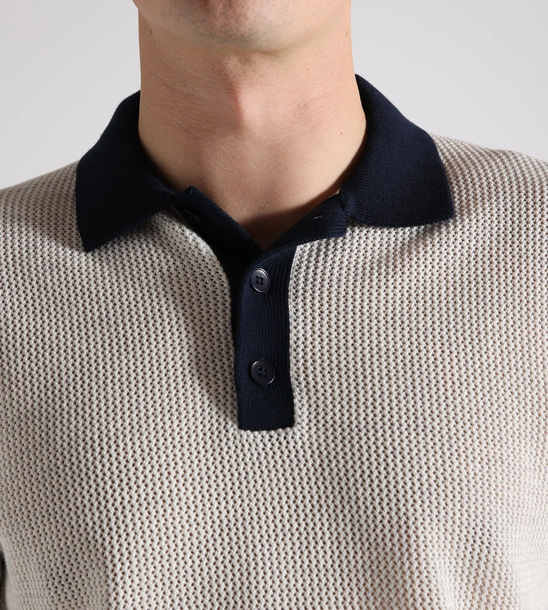 OLAF Varsity Polo Knit Off-White