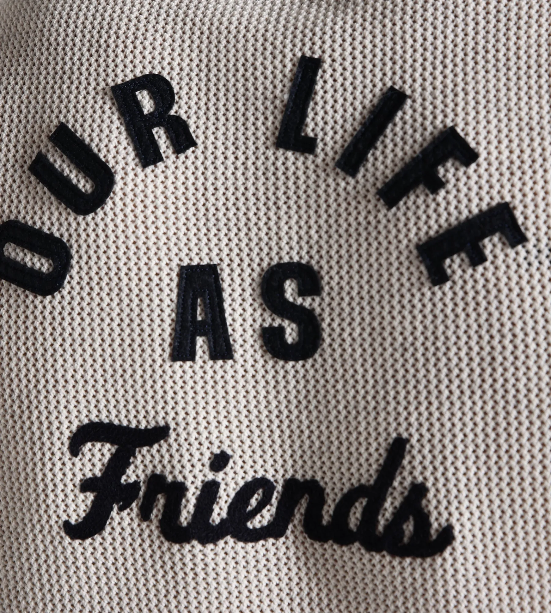 OLAF Varsity Polo Knit Off-White