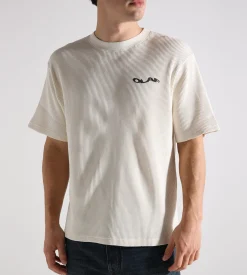 OLAF Wavy Drift Waffle Tee Off-White