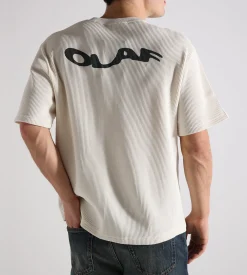 OLAF Wavy Drift Waffle Tee Off-White
