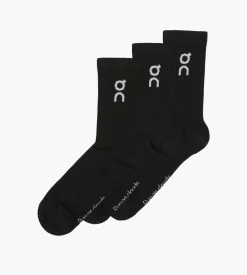 On Logo Sock High 3P U Black