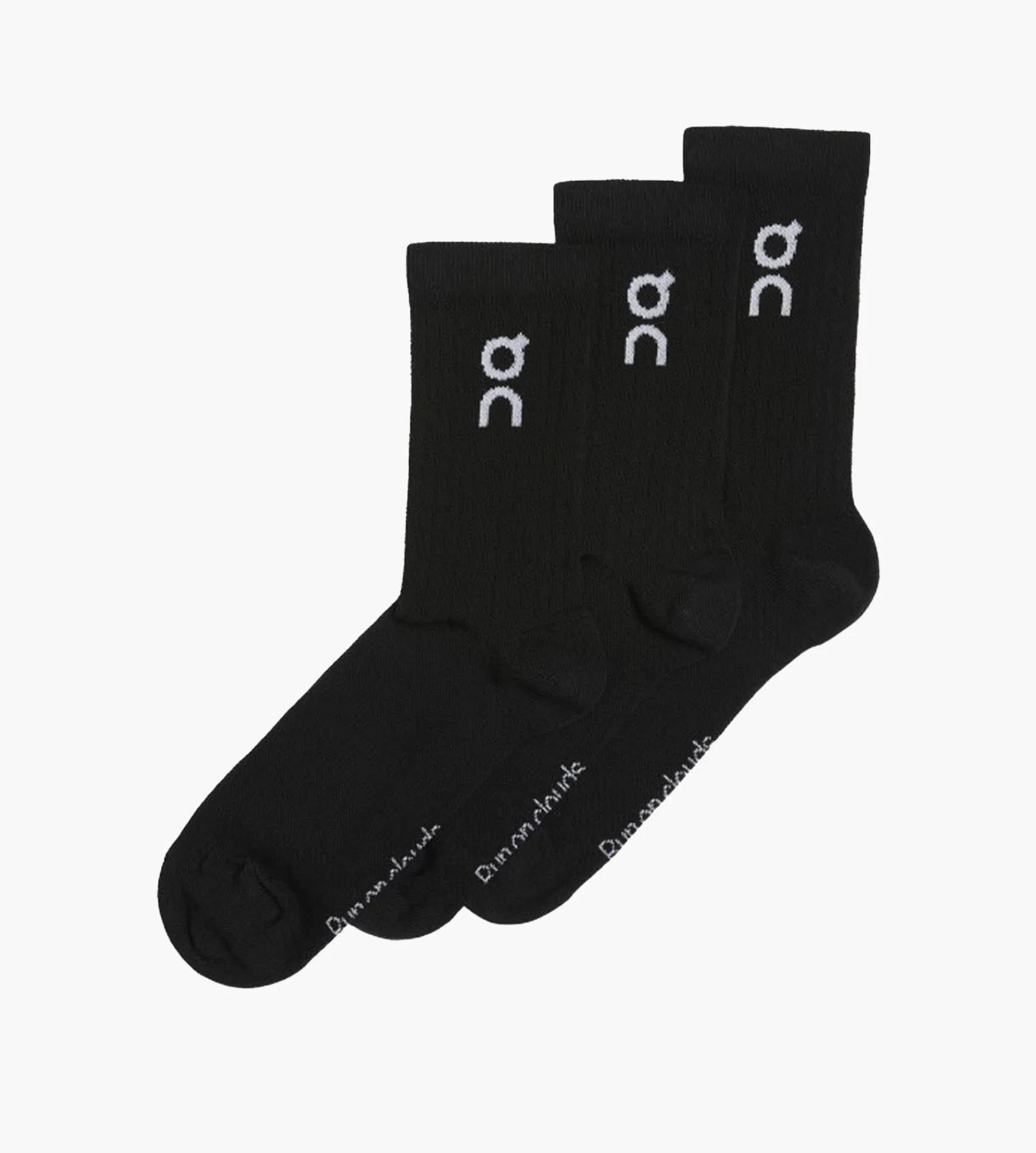 On Logo Sock High 3P U Black
