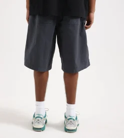 Palmes Cotton Ripstop Shorts Cotton Ripstop Charcoal