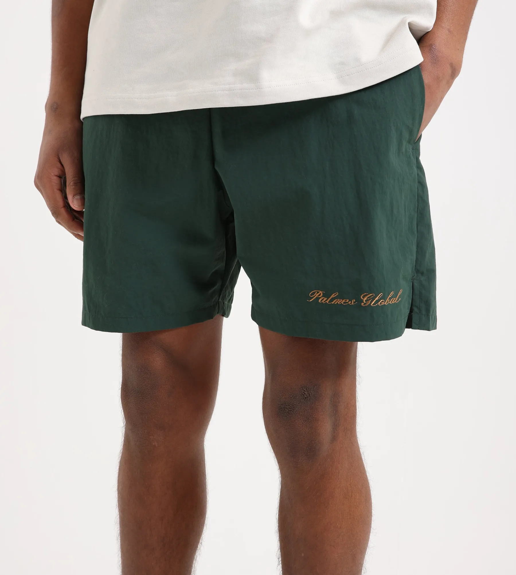 Palmes Global Tennis Shorts Recycled Nylon Dark Green
