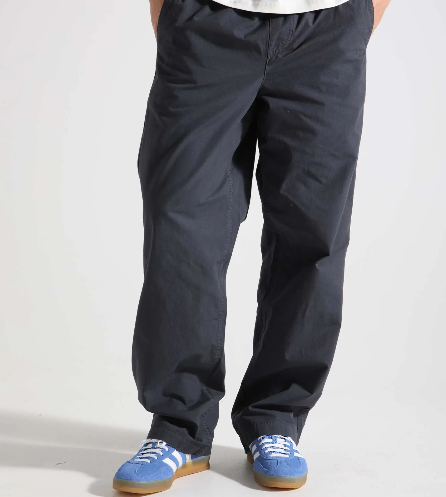 Palmes Lucien Trousers Cotton Ripstop Charcoal