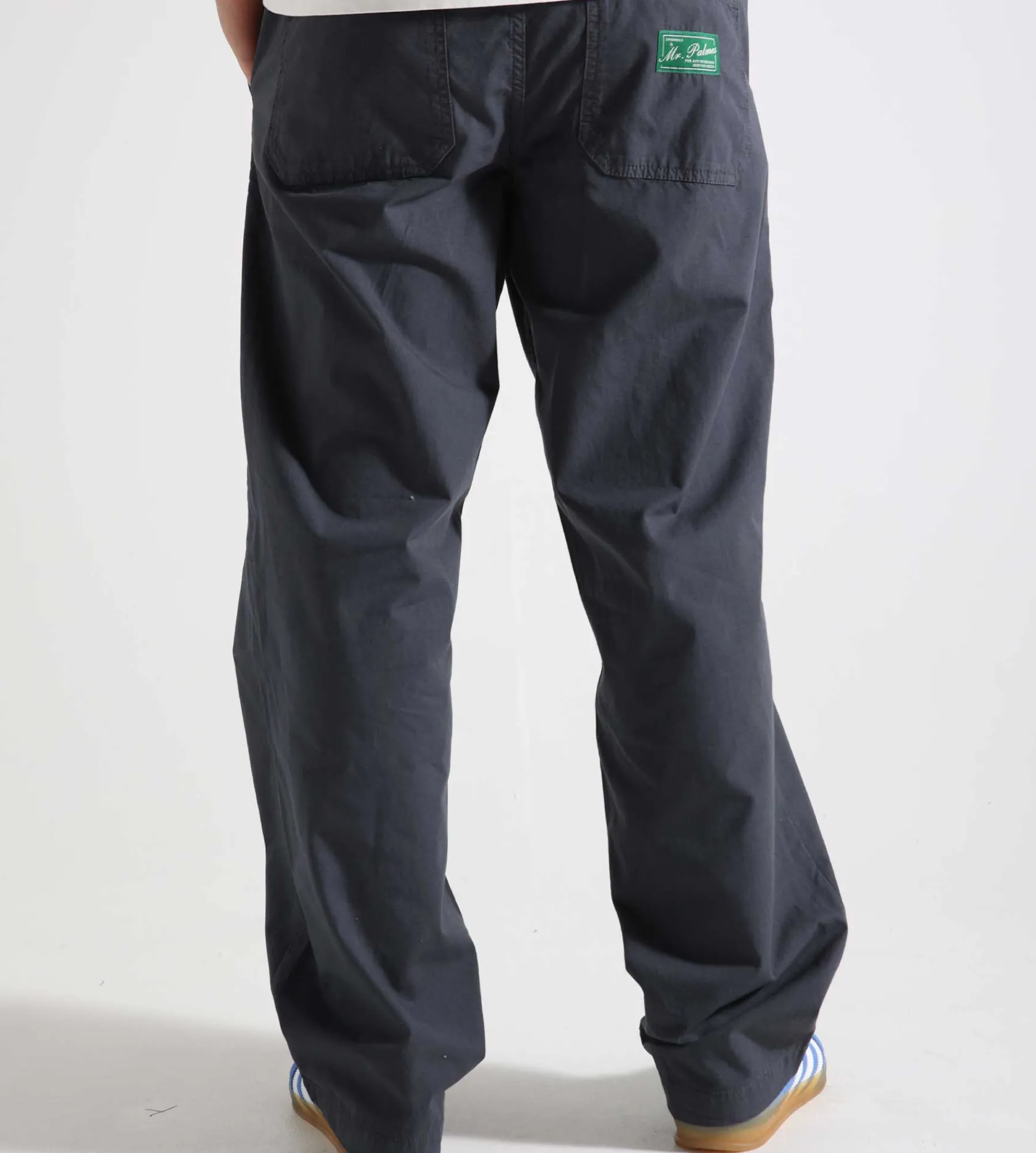 Palmes Lucien Trousers Cotton Ripstop Charcoal