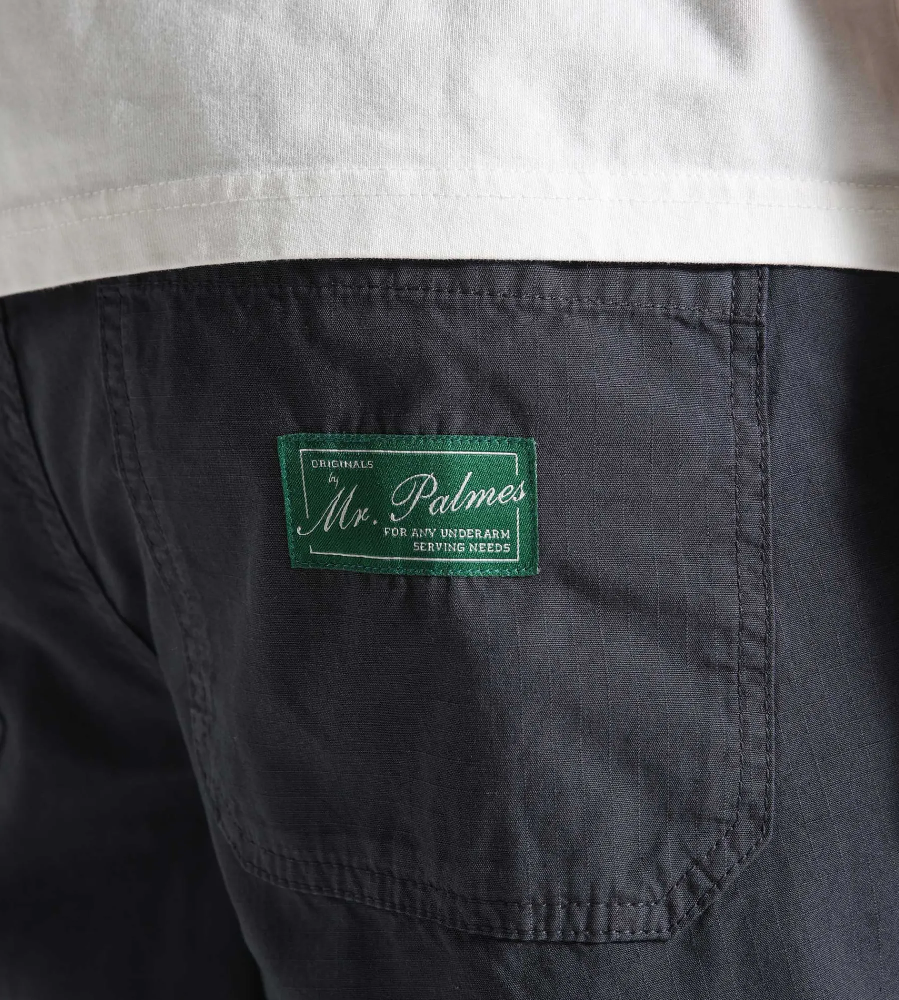 Palmes Lucien Trousers Cotton Ripstop Charcoal