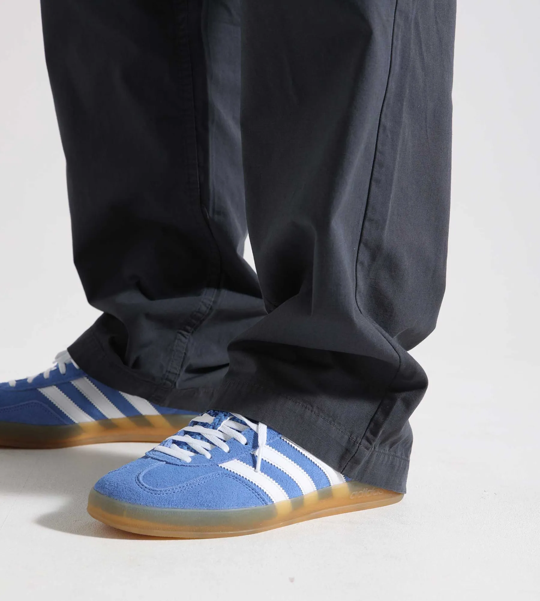 Palmes Lucien Trousers Cotton Ripstop Charcoal