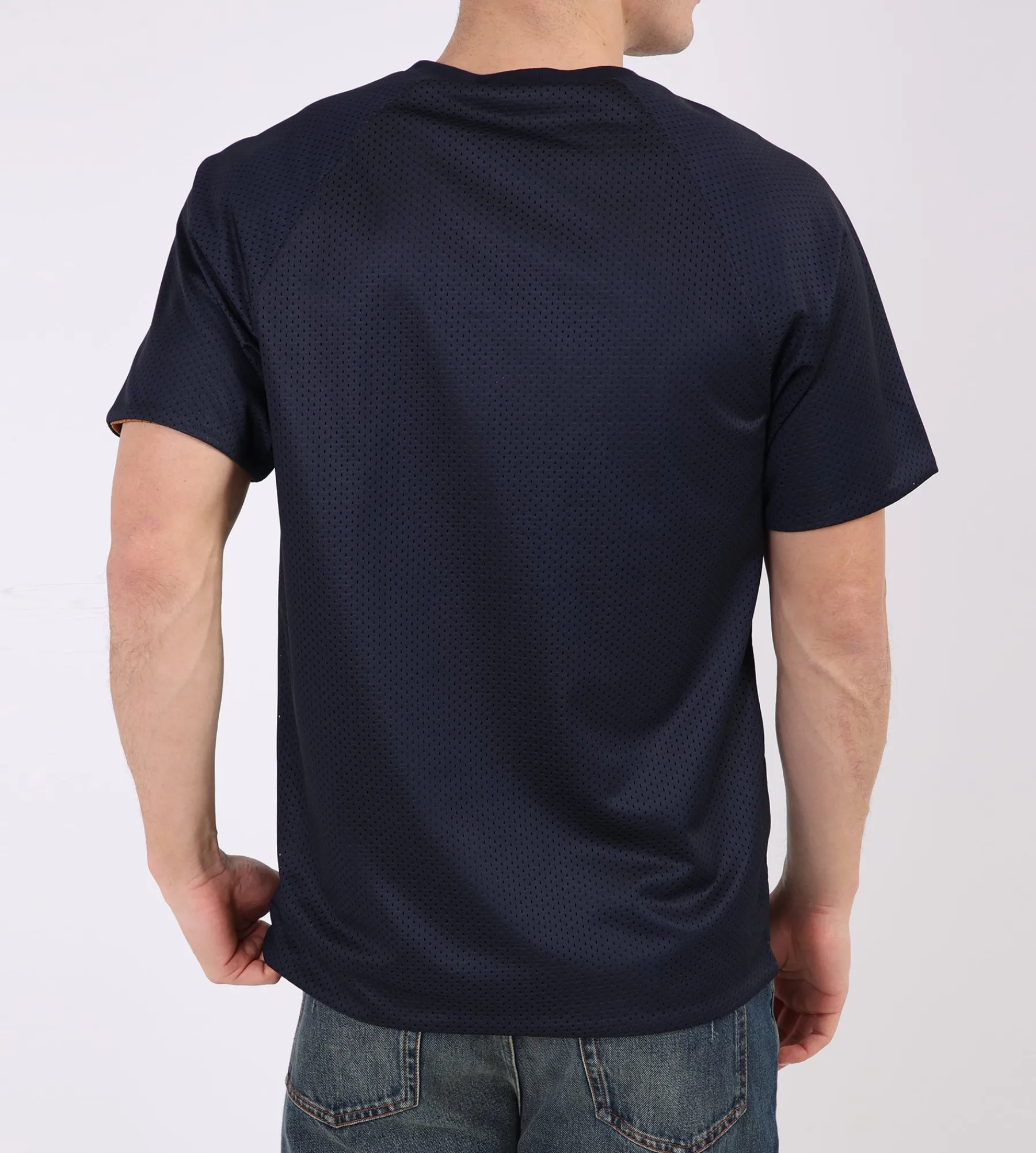 Palmes Mesh Double T-Shirt Polyester Mesh Navy