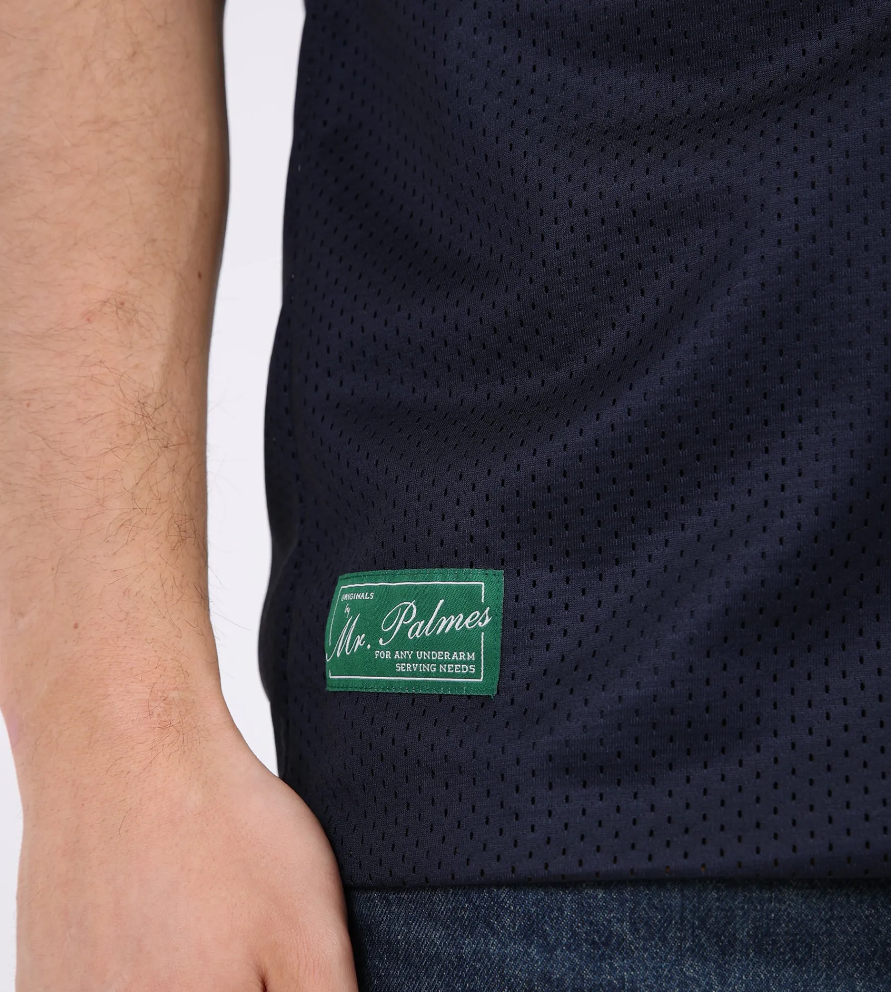 Palmes Mesh Double T-Shirt Polyester Mesh Navy
