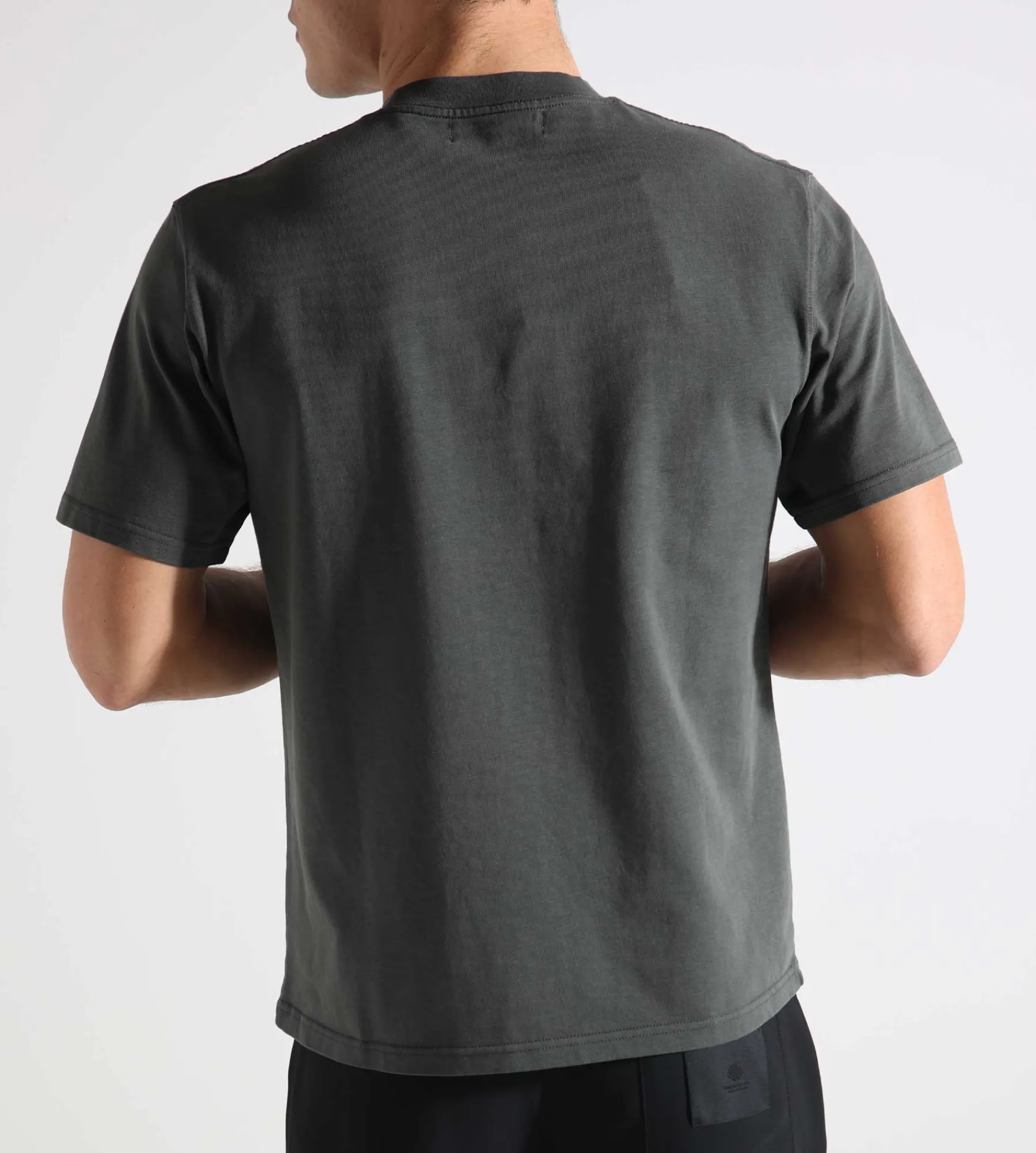 Palmes Society T-Shirt 240GSM Jersey Charcoal