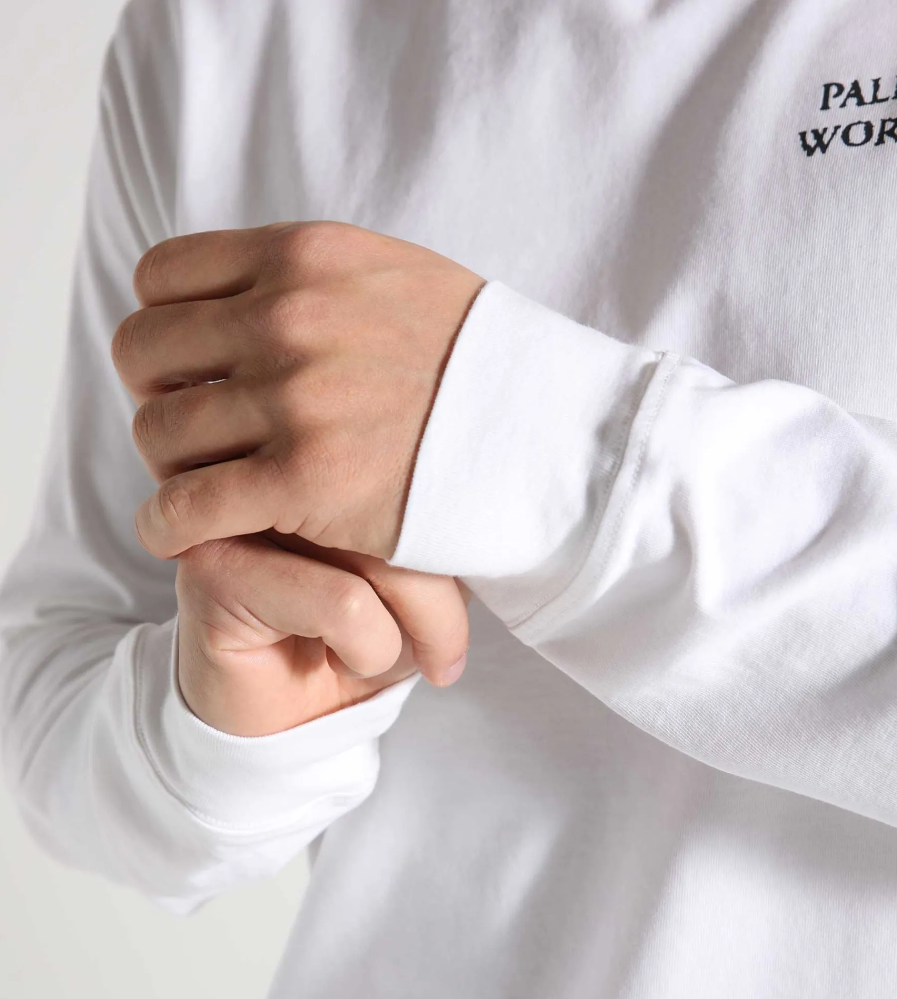 Palmes Tourney Longsleeve 240GSM Jersey White