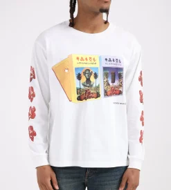 Potato Head Cassette Tape Printed Longsleeve White