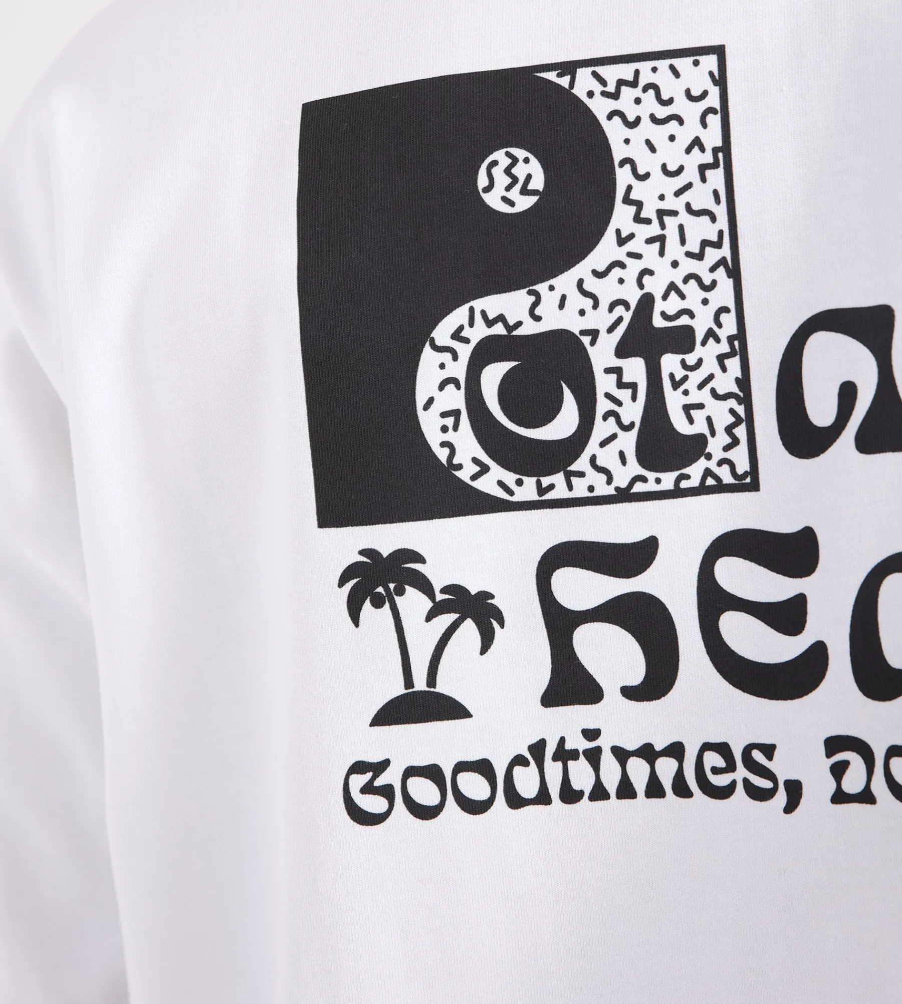 Potato Head Cassette Tape Printed Longsleeve White