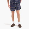 Potato Head Yin-Yang Paisley Shorts Navy Pink Beige