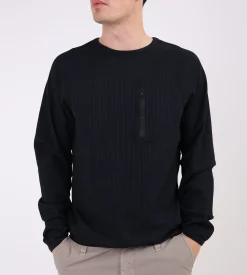 Purple Mountain Observatory Waffle Longsleeve Black