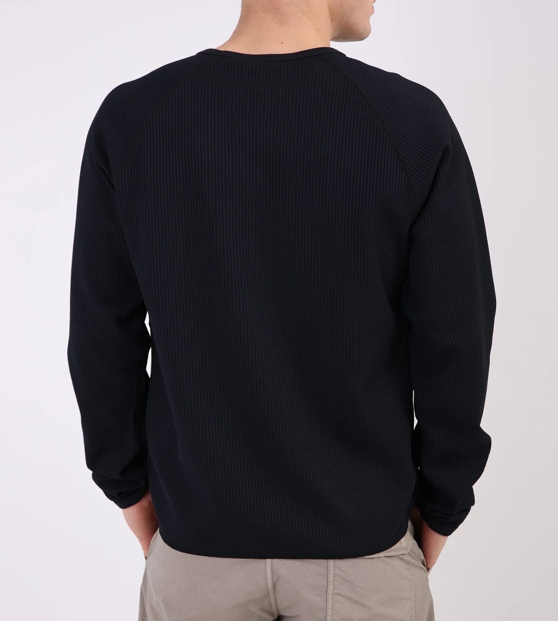 Purple Mountain Observatory Waffle Longsleeve Black