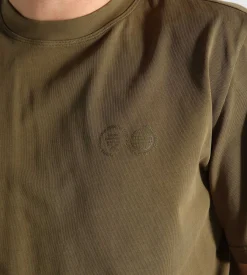 Purple Mountain Observatory Tonal Logo Tee Khaki