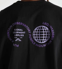Purple Mountain Observatory Globe Logo Longsleeve Black