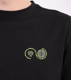 Purple Mountain Observatory Globe Tee Black