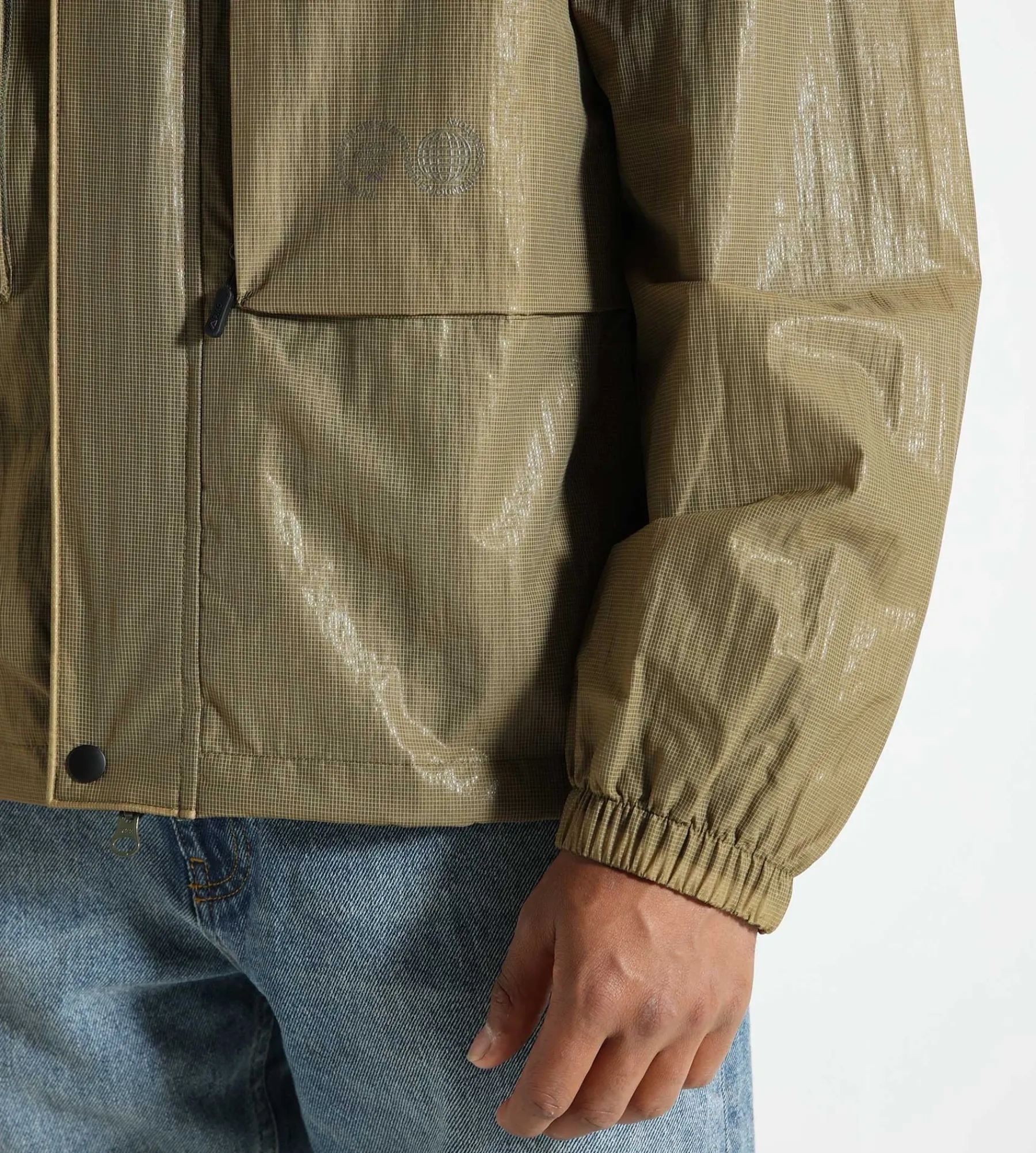 Purple Mountain Observatory Ridge Jacket Barnacle Mesh Khaki