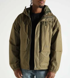 Purple Mountain Observatory Ridge Jacket Barnacle Mesh Khaki