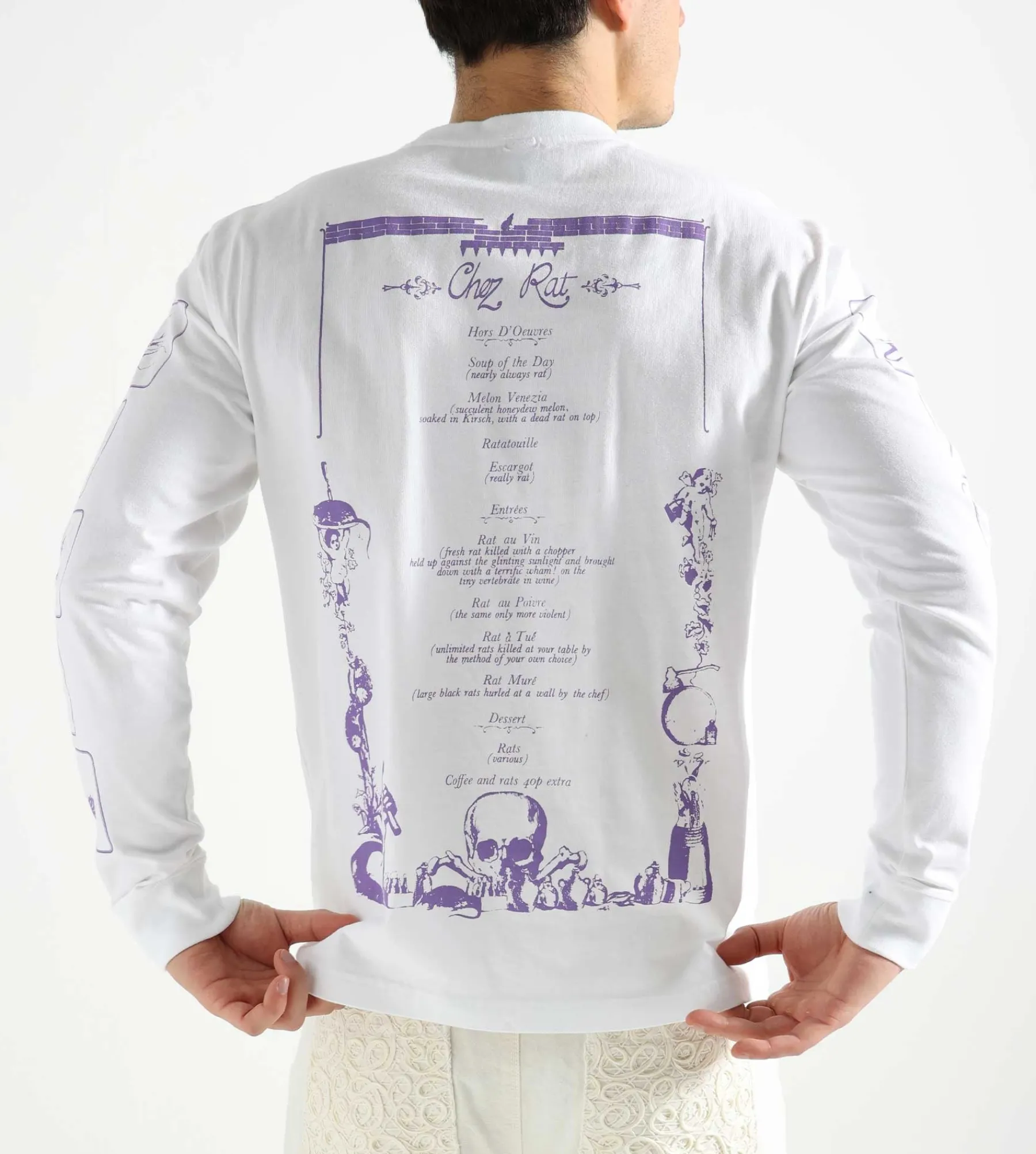 Reception Longsleeve Chez Rat Cotton Single Jersey White