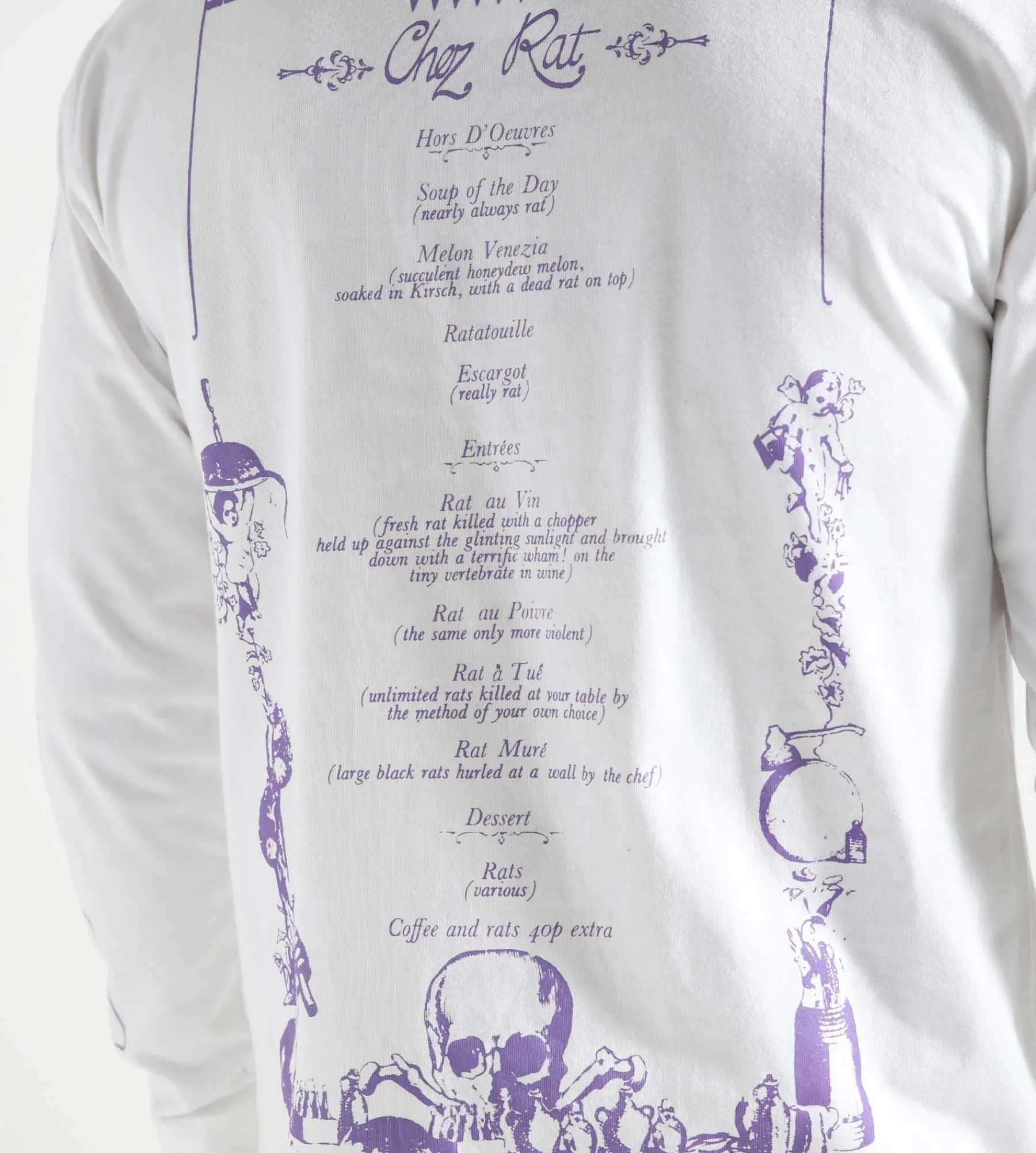 Reception Longsleeve Chez Rat Cotton Single Jersey White
