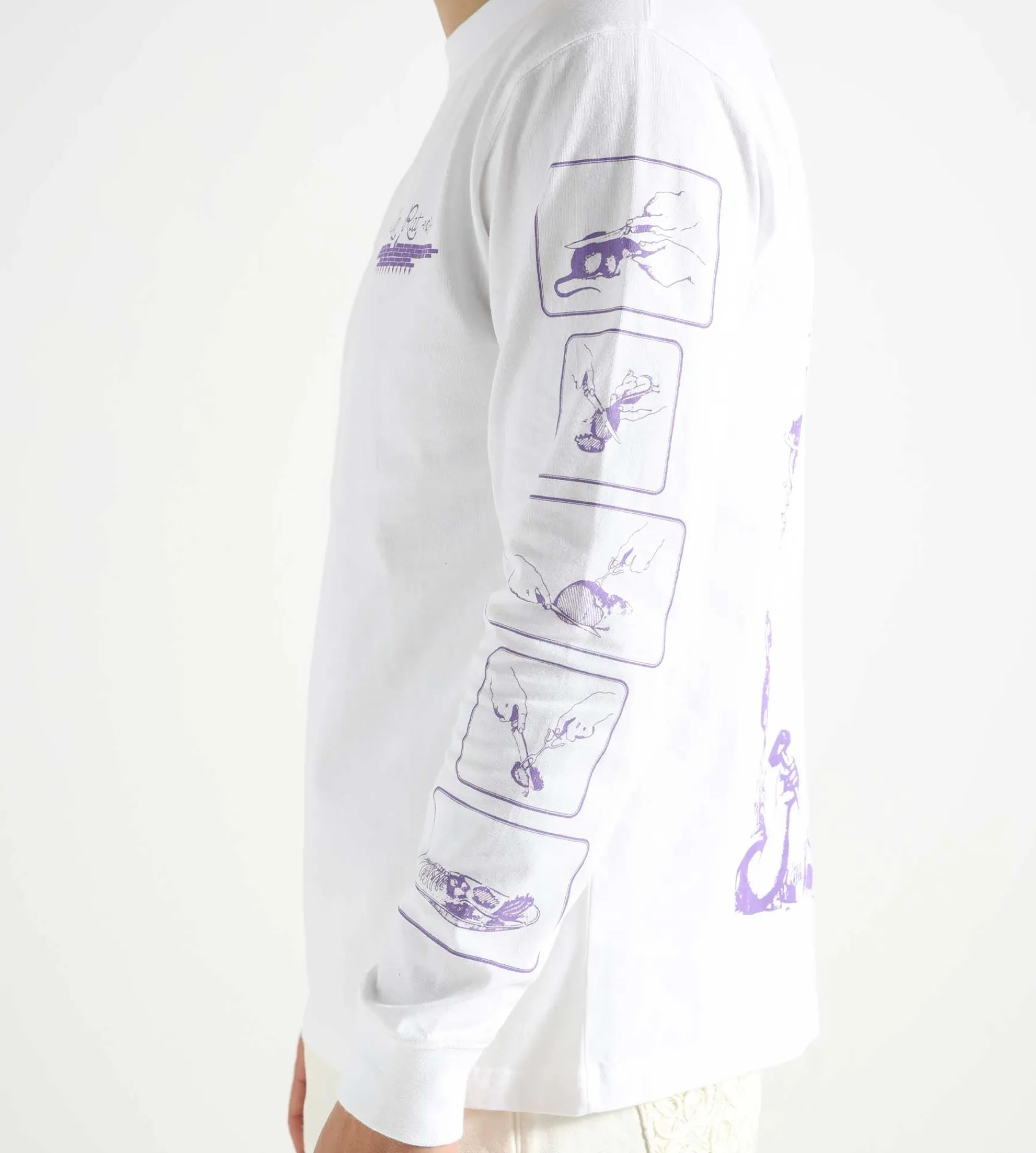 Reception Longsleeve Chez Rat Cotton Single Jersey White
