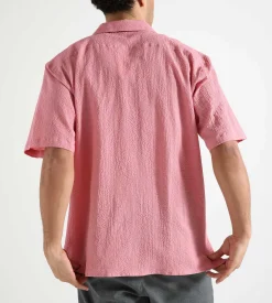 Reception Mia Shirt Cotton Seersucker Dusty Pink