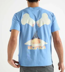 Reception Pocket T-Shirt Au Plat Cotton Single Jersey Resort Blue