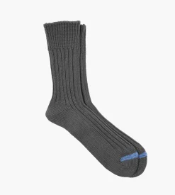 Rototo Chunky Ribbed Crew Socks Charcoal