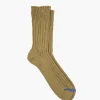 Rototo Chunky Ribbed Crew Socks Olive