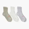 Rototo Organic Daily 3 Pack Mini Crew Socks Multi