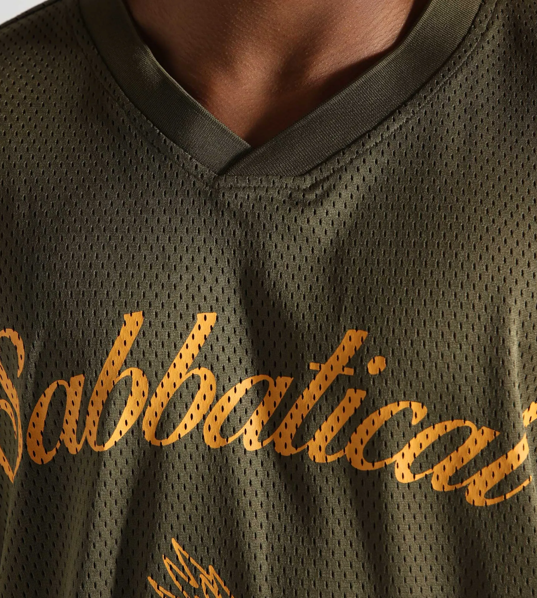 Sabbatical Crane Mesh Jersey Army Green